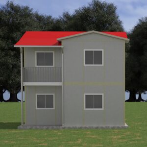 114 M² Çift Katlı Prefabrik Ev